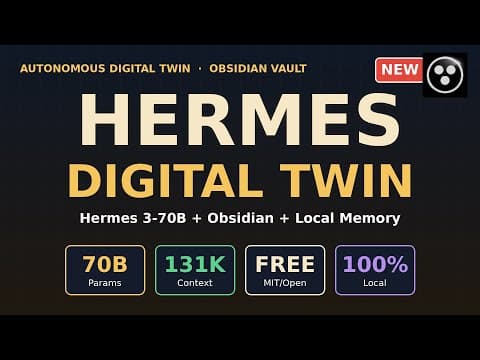 Build an Autonomous Digital Twin in Obsidian (Hermes Agent Local Memory)