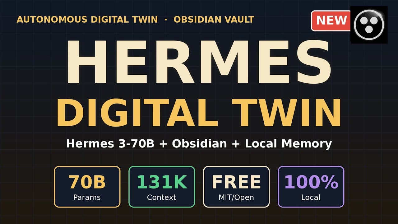 Build an Autonomous Digital Twin in Obsidian (Hermes Agent Local Memory)