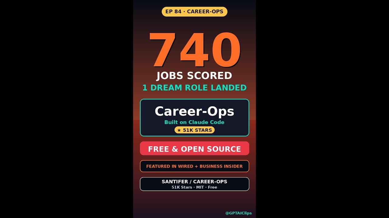 740 Jobs Scored, 1 Dream Role: How Career-Ops Turns Claude Code Into an AI Job Hunter