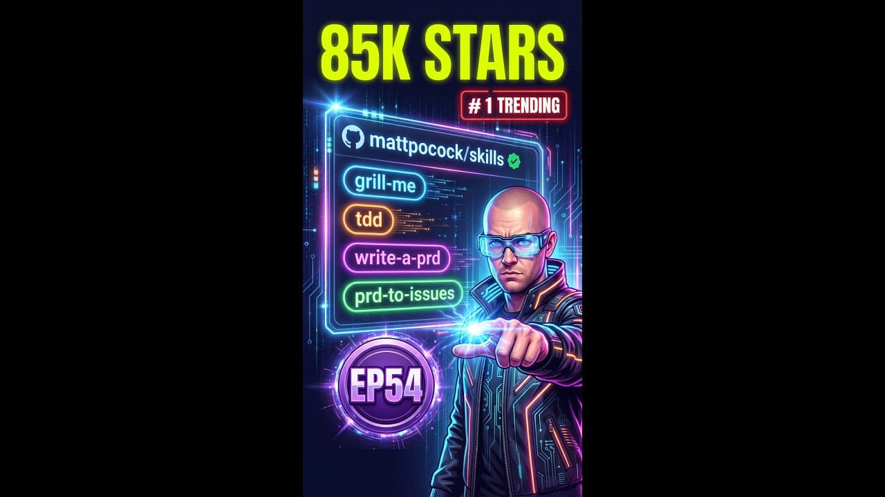 #1 Trending: mattpocock/skills (85K stars in 3 months) #shorts
