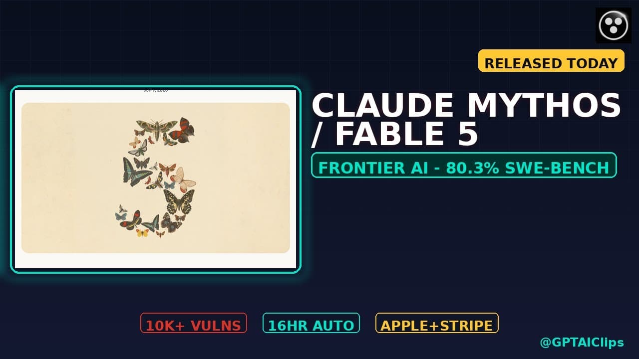 EP82: Claude Mythos / Fable 5 RELEASED — Anthropic’s New Frontier AI (Deep Dive, 80% SWE-Bench)