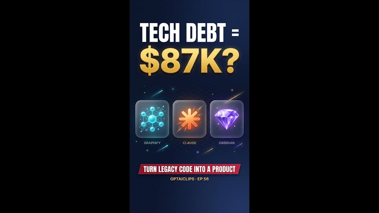Monetizing Tech Debt: $87K From Legacy Code (Graphify + Claude + Obsidian)