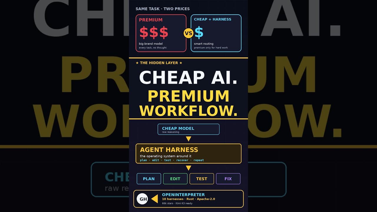 I Gave a Cheap AI Model Claude Code’s Brain