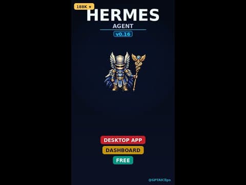 Hermes Agent v0.16.0 Just Dropped — Native Desktop App + Web Dashboard (188K Stars, Free)