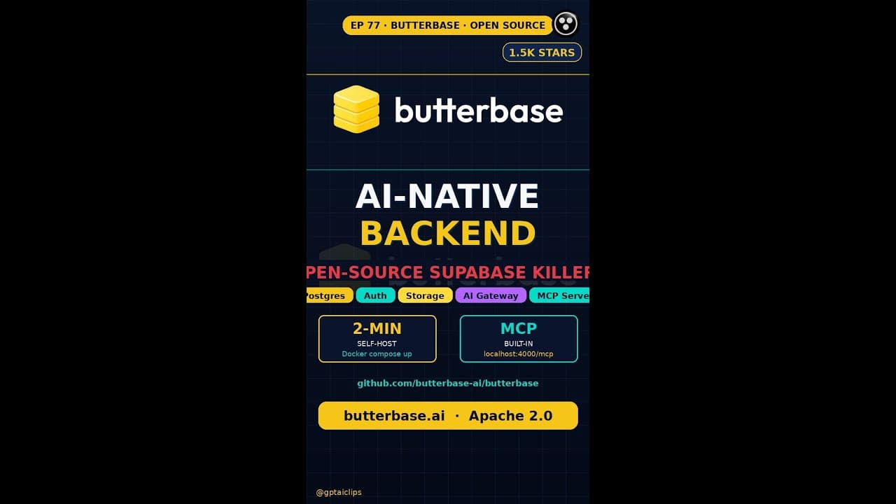 Butterbase: The Open-Source Supabase for AI Agents (MCP, RLS, Vibe Coding)