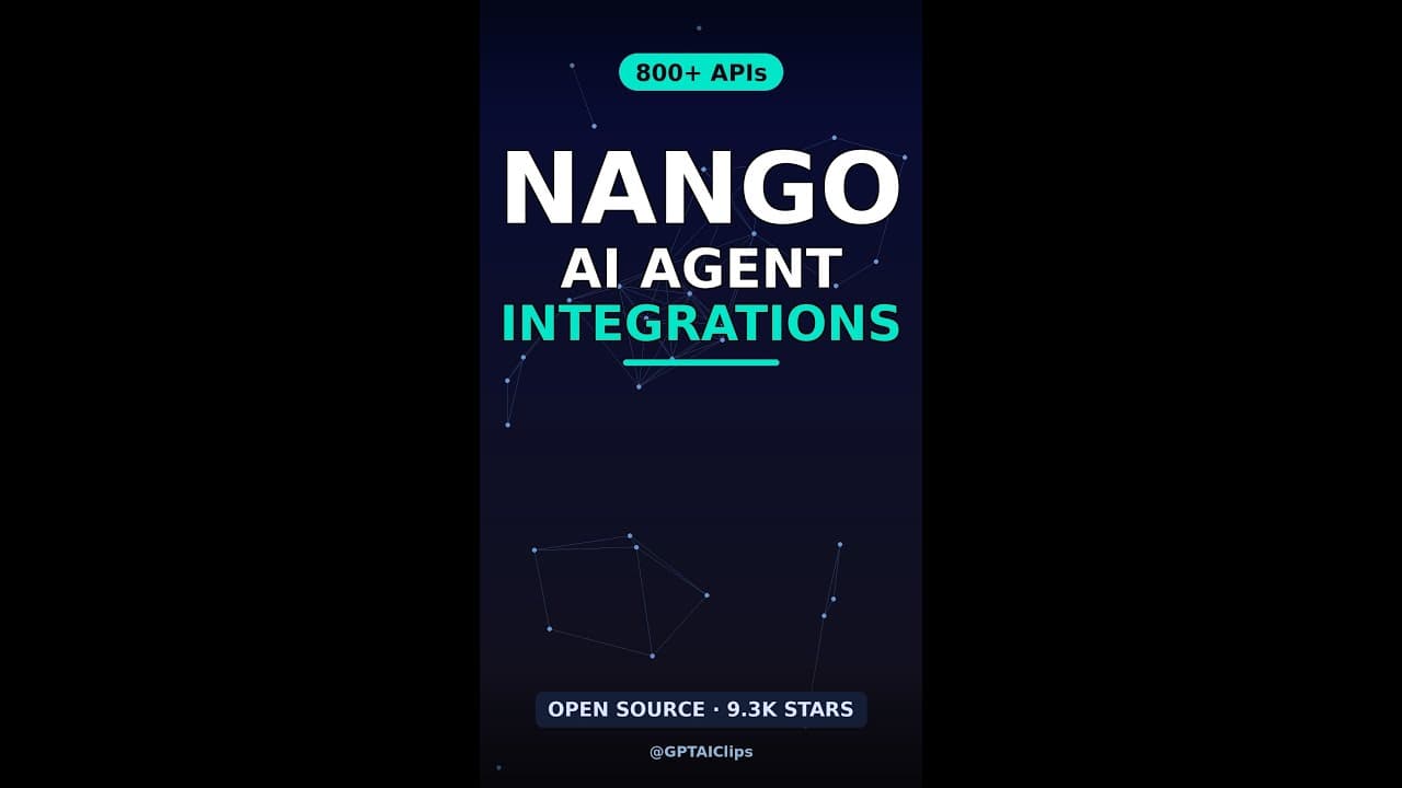 Nango: 800+ AI Agent Integrations in TypeScript (Free) #shorts