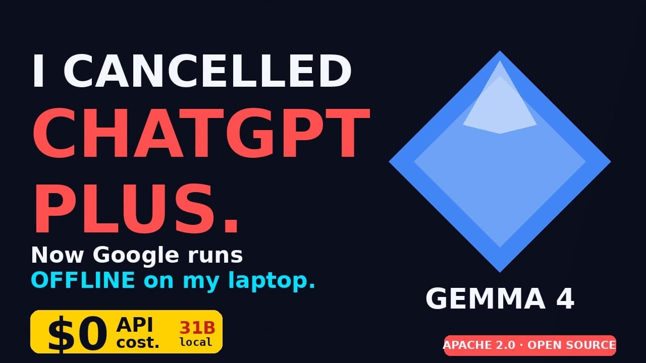 I Cancelled ChatGPT Plus. Google Runs Offline On My Laptop #Shorts