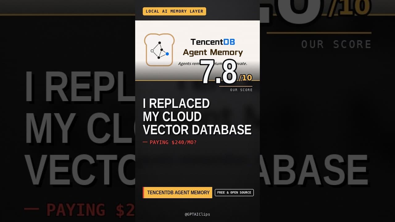 I replaced my cloud vector database with a local memory layer for GPT agents #Shorts