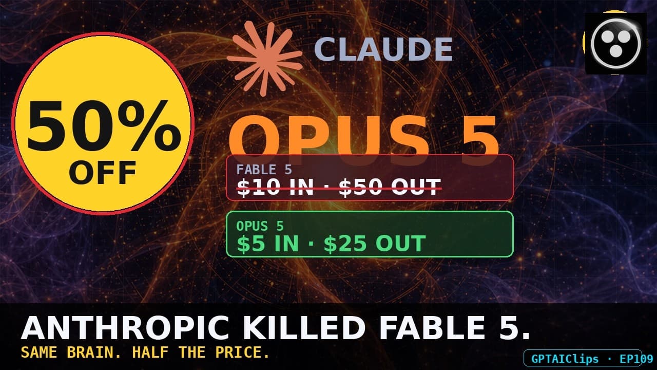 Anthropic Just Killed Their Own Flagship. Opus 5 Is Half The Price. #Shorts